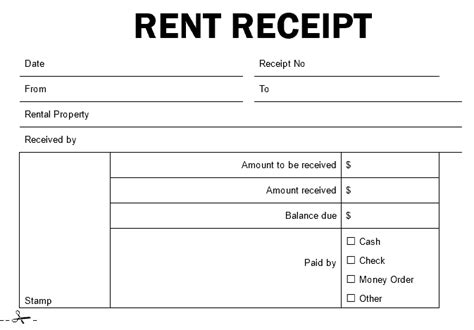 business receipt templates