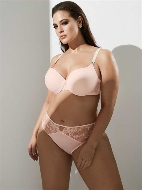 Soutien Gorge L Icône En Micro Fibre Et Dentelle Ashley Graham