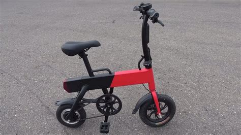 review compact foldable electric bike youtube