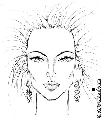 faces templates drawing  getdrawings
