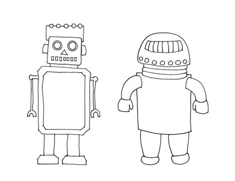 printable robot coloring pages  kids