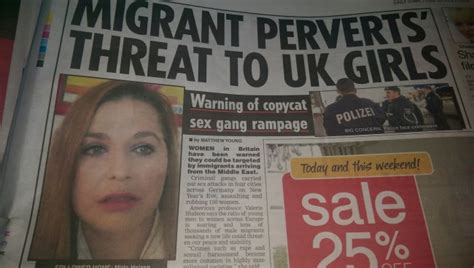 anorak news daily star stirs fear of migrant perverts and filthy idiots abroad