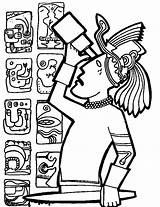 Mayan Civilization Mayas Getcolorings Represented Metaphor Telescope Observing Ancient Inca Mesoamerican Aztec Rituals Artifacts Depicting Priests Totem Kidsuki Chichen Itza sketch template
