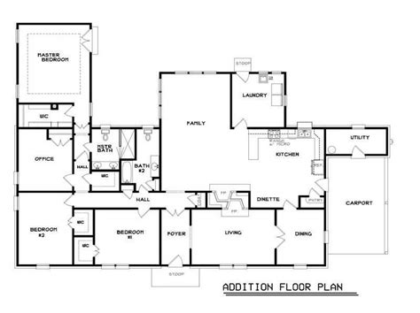 unique ranch style house addition plans  home plans design