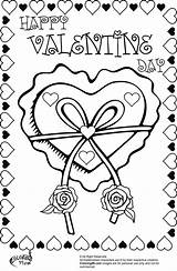 Coloring Valentine Pages Heart Roses Monkey Valentines Color Printable Ribbon Getcolorings February Parents sketch template