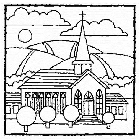 christmas coloring pages church  coloring pages