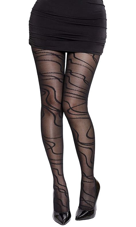 nyfashion101 sexy pattern sheer black pantyhose fashion tights