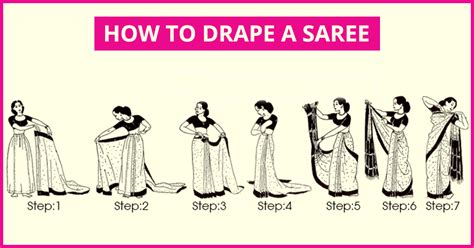 wear  saree   ways step  step tutorial