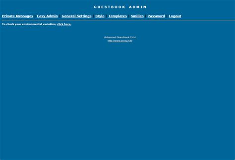 advanced guestbook gästebuch software für ihre homepage
