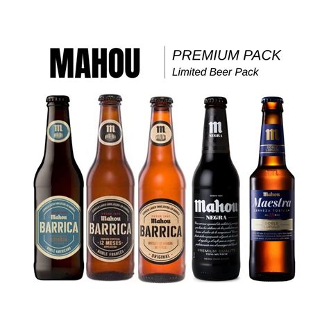 mahou premium pack  variedades de la mejor mahou