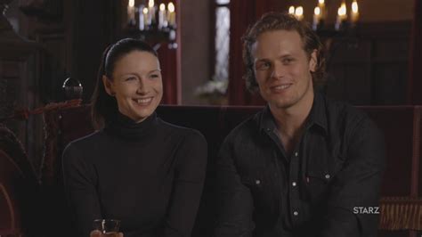 exclusive outlander stars sam heughan and caitriona