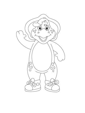 barney bj coloring pages clip art library