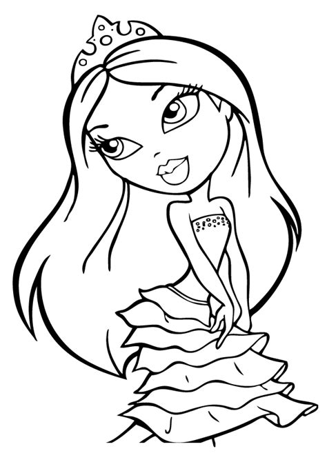 printable coloring pages bratz dolls coloring coloring home