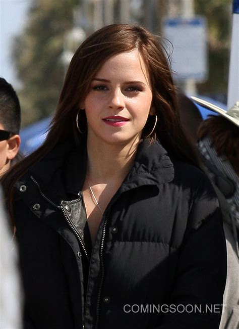 emma watson spotted on the bling ring set