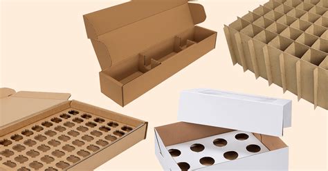 cardboard box inserts partitions anycustombox