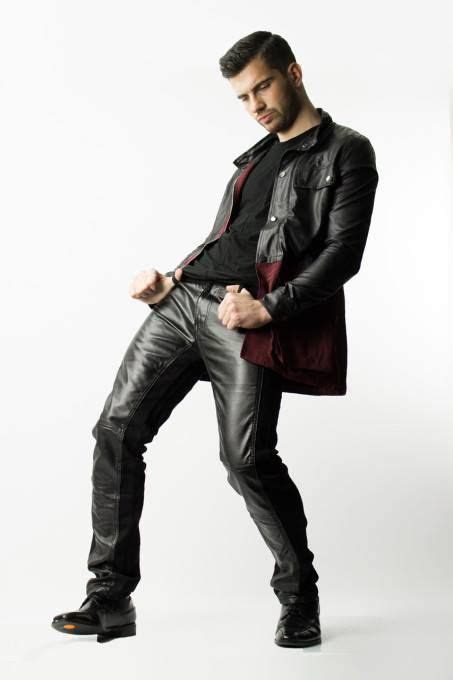 masculine beauty leather edition pantalones de cuero hombres cuero