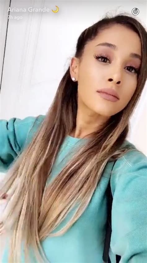 Ariana Grande Just Debuted Her Silvery Ombré On Snapchat