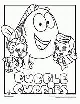 Coloring Guppies Bubble Printable Pages Print sketch template