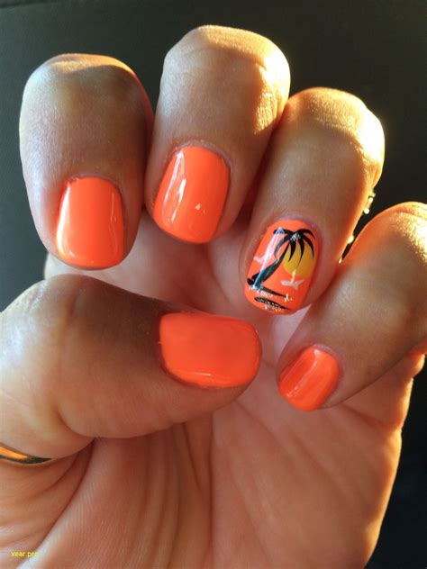 unique orange nail polish summer summer gel nails orange nail art shellac nail colors