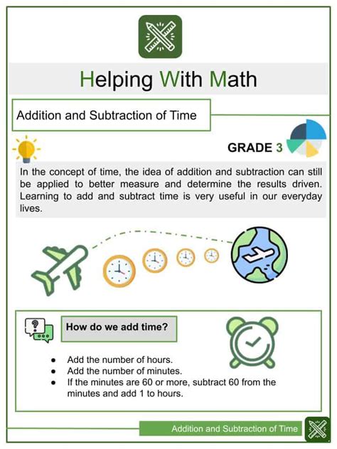 telling time  time differences worksheet    common core math