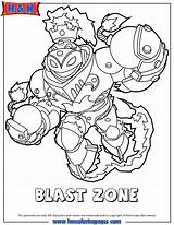 Coloring Skylanders Swap Force Pages Blast Zone Fire Color Printable Print Only Designlooter Printables Drawings Popular sketch template