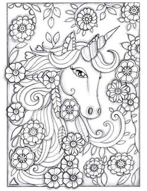 mandalas de unicornios  pintar  imprimir mandalas pagine da