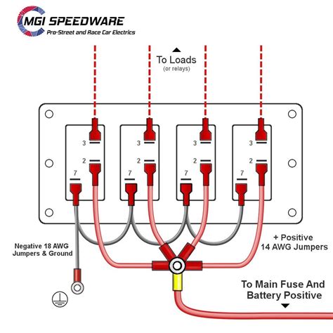 illuminated rocker switch wiring diagram