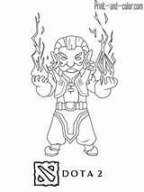 Dota Coloring Pages Print Color Might Also sketch template
