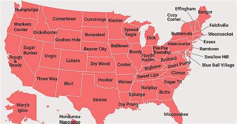 The Most Lewd Sounding Town Name In Each State Album On Imgur