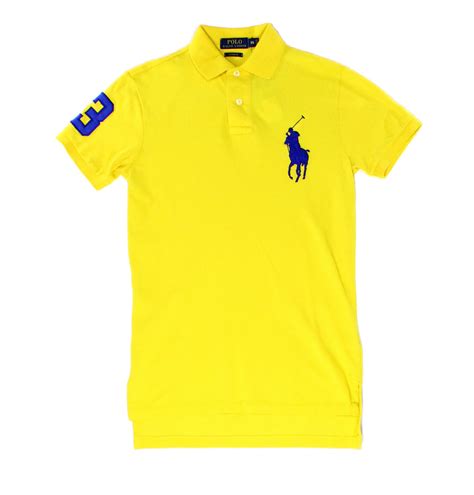 polo ralph lauren  yellow mens size xs custom fit  lo polo shirt
