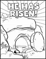 Sunday School Coloring Pages Risen He Church Activities Easter Bible Has Religious Palm Craft Choose Board Print sketch template