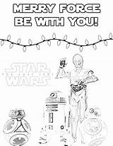 Jedi Droids Hanukkah Holidays sketch template