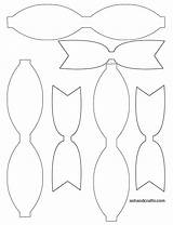 Bow Template Printable Paper Bows Templates Felt Freebie Friday Diy Cheer Pattern Tie Leather 1st Birthday Hair Stencil Ash Crafts sketch template