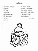 Poemas Poems Cortos Canciones Bilingual Poesia sketch template