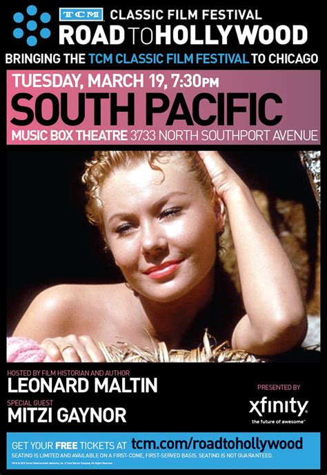 Free Classic Movie Tickets To South Pacific With Mitzi
