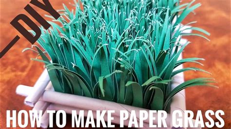 diy    paper grass paper craft shazas creative zone