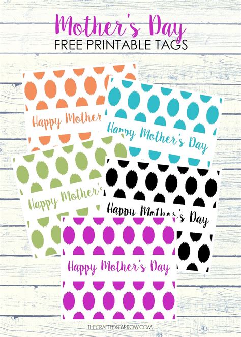 mothers day printable tags  crafted sparrow