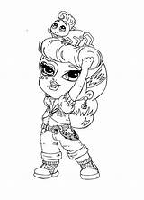 Coloring Monster High Pages Baby Popular sketch template