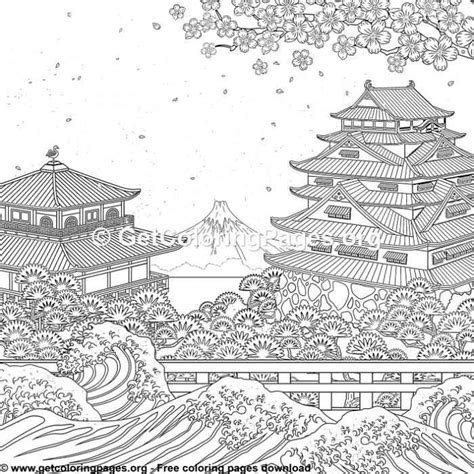 japanese art coloring sheet pattern coloring pages disney coloring