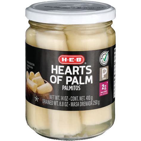 h e b hearts of palm shop vegetables at h e b