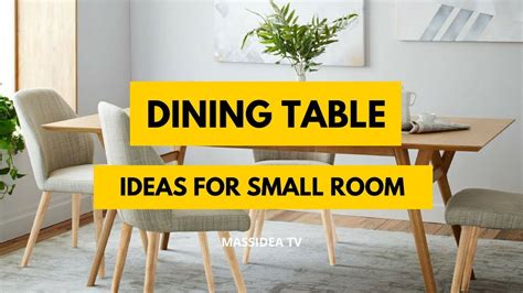 small space dining table design ideas  small room youtube