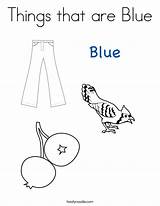 Coloring Blue Things Pages Preschool Color Worksheets Printable Kindergarten Worksheet Kids Activities Objects Colors Sheets Noodle Twisty Twistynoodle Mini Toddlers sketch template