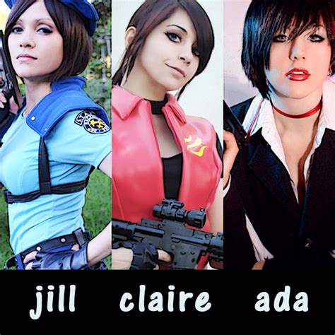 jill valentine claire redfield ada wong by asketredfield