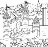 Coloring Clans Castelo Castelos Teenagers Castles Coloring4free Camelot Coloringbay Poplembrancinhas sketch template