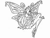 Coloring Winx Bloom Club Pages Enchantix Popular sketch template