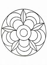 Mandala Mandalas Easy Coloring Children Kids Flower Difficulty Level Print Youngest Skill Learn Low Help Patience Comfortable Allows Relaxed Creating sketch template