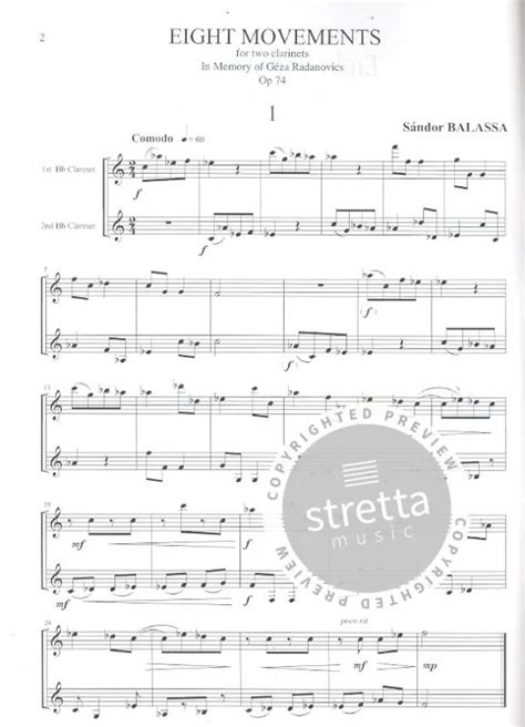 8 Movements From Sándor Balassa Buy Now In The Stretta Sheet Music Shop