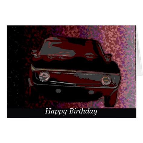 camaro happy birthday card zazzle