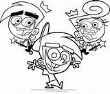 Fairly Colorare Fantagenitori Oddparents Odd Parents Disegni Cartonionline Nickelodeon Copyright Diritto Productions Aventi Degli Simon sketch template