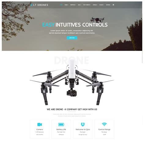 lt drones  responsive sport wordpress theme